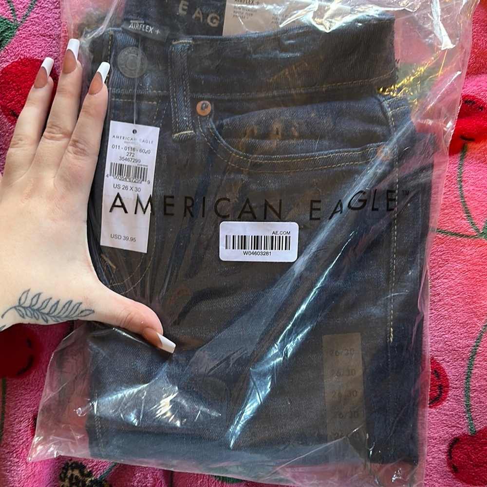 American Eagle Outfitters Blue Slim Straight Jeans